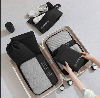 High quality 6 pcs set stylish luggage travel storage bag