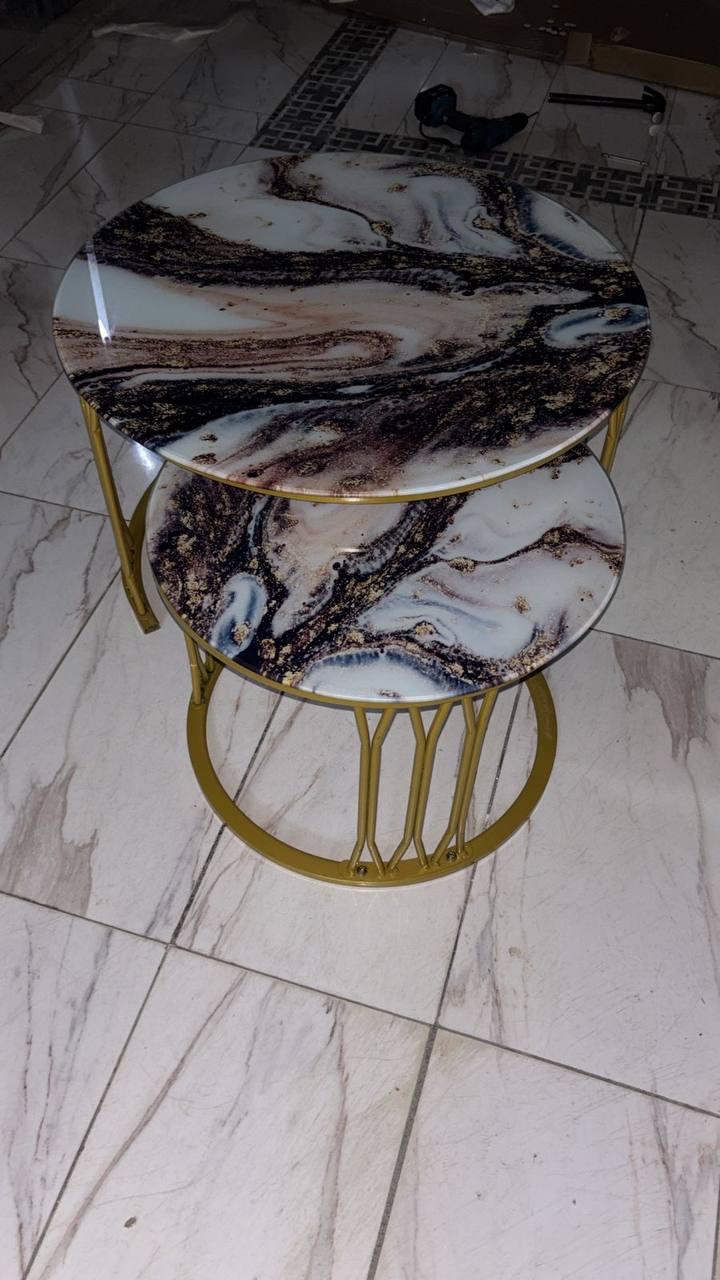 marble top Nesting tables