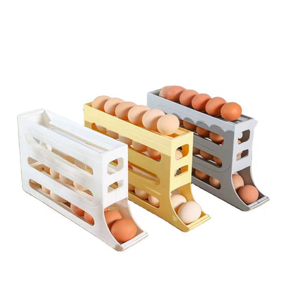 4 layer Rolling egg dispenser 
Holds 30 eggs