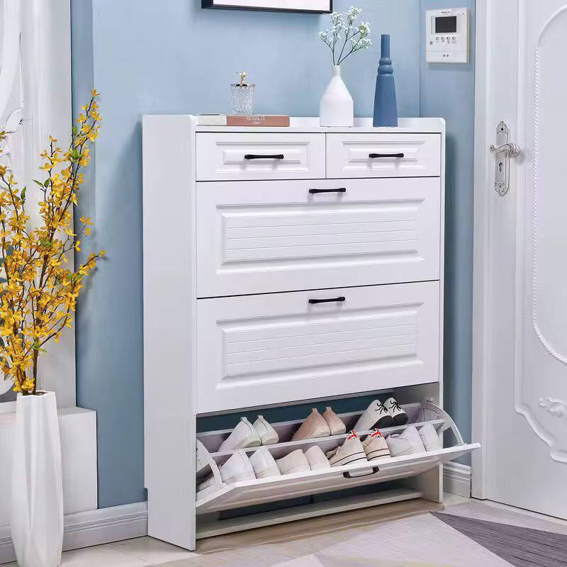 Bucket flip shoe cabinet