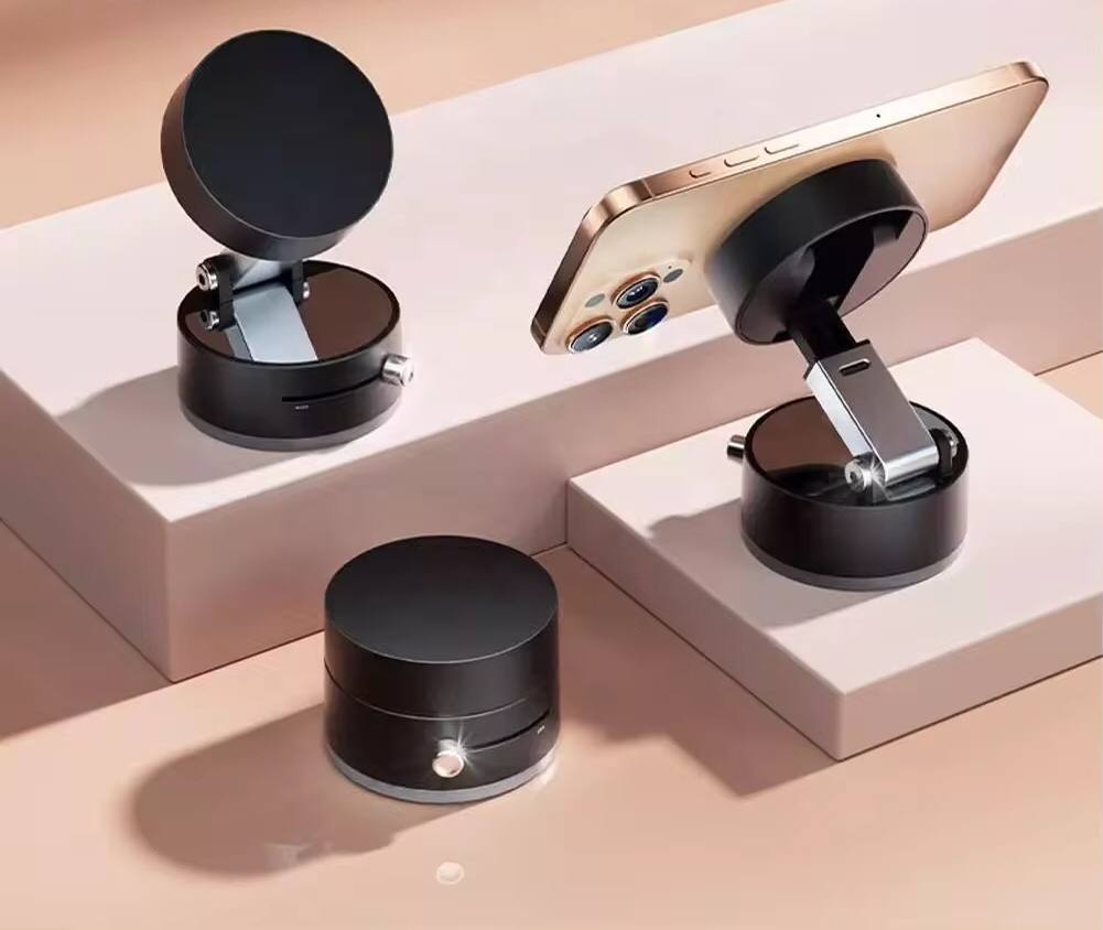 Foldable magnetic Car/home Phone holder with a suction cup