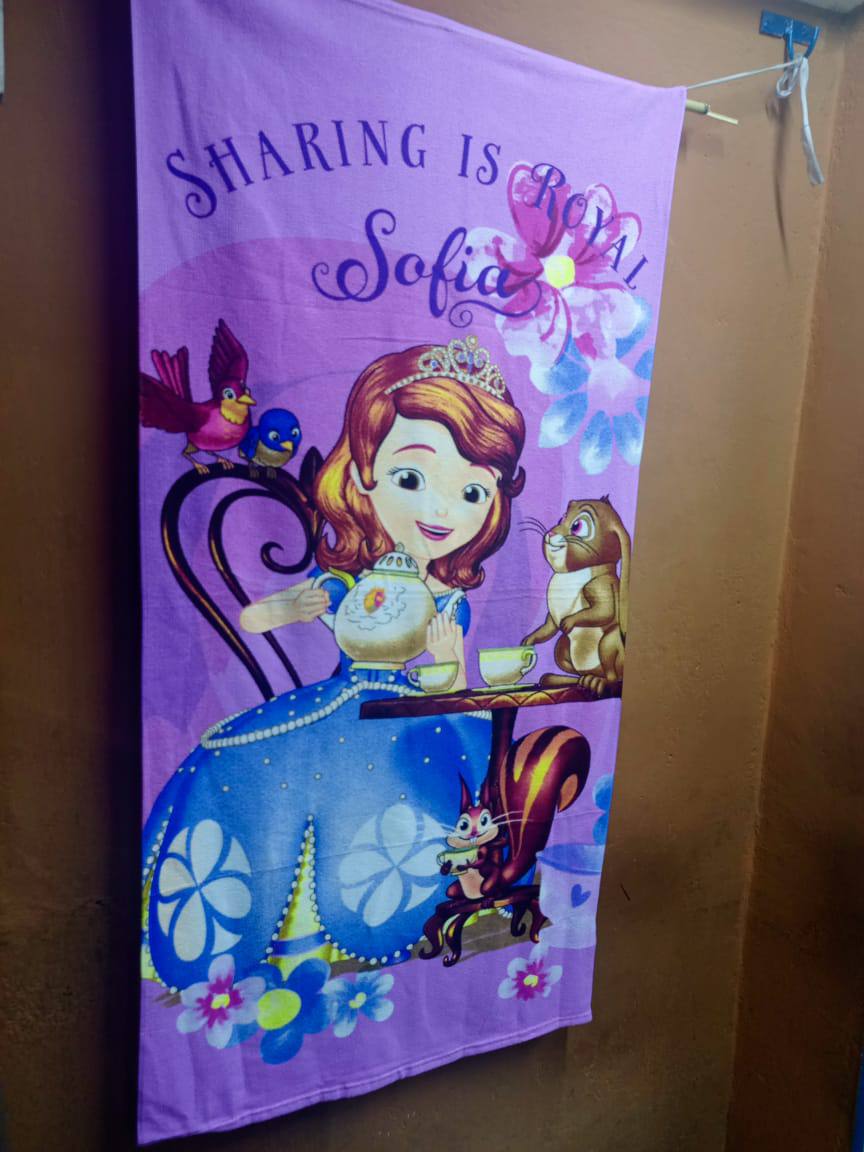 Cartoon themed towels