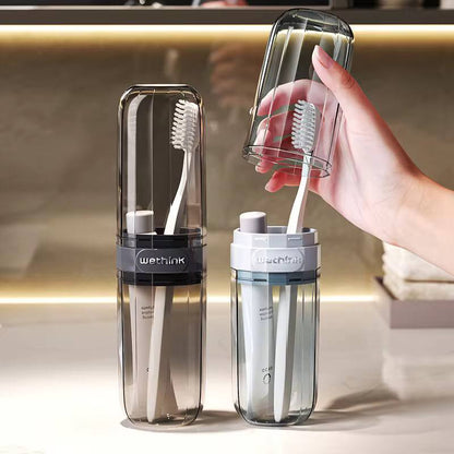Portable travel toothbrush/toothpaste holders