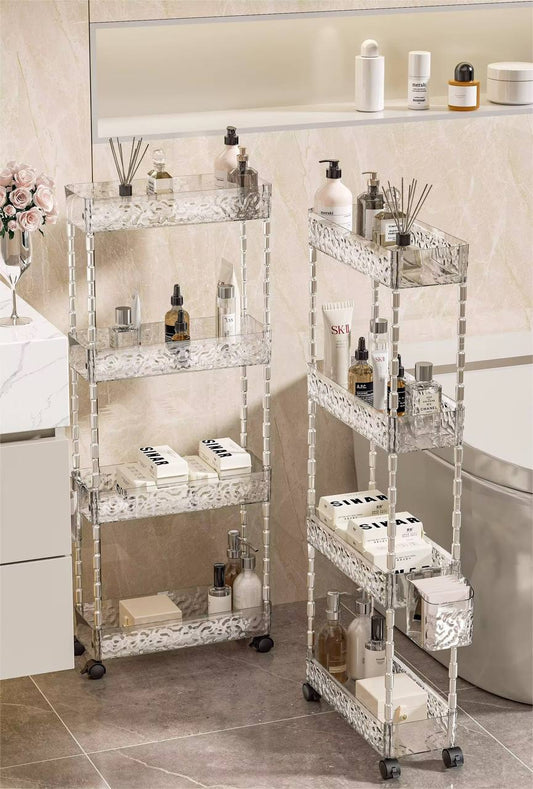 Versatile 3 tier storage cart with wheels