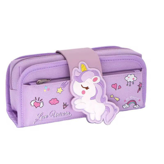 Detachable pencil pouch for our boys and girls.