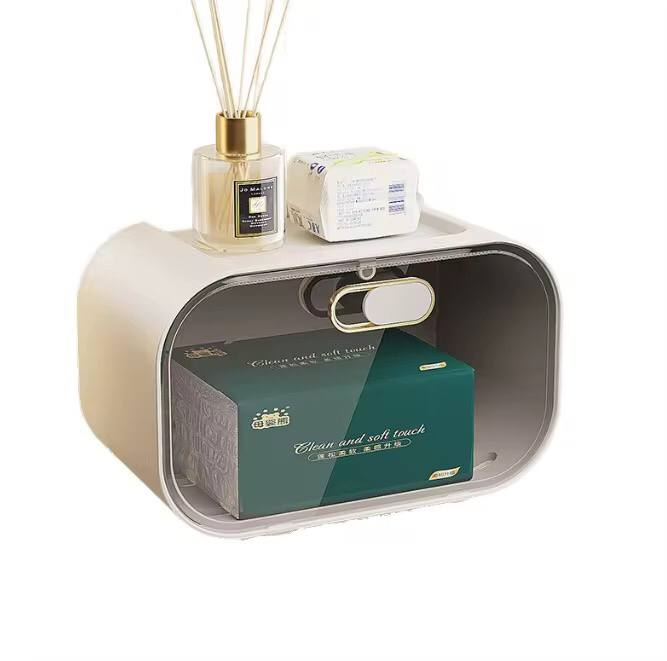 Luxury gold plated wall mounted tissue box