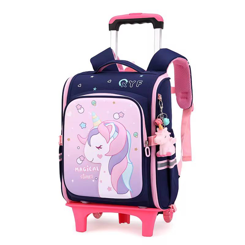 Rolling Trolley School Bag