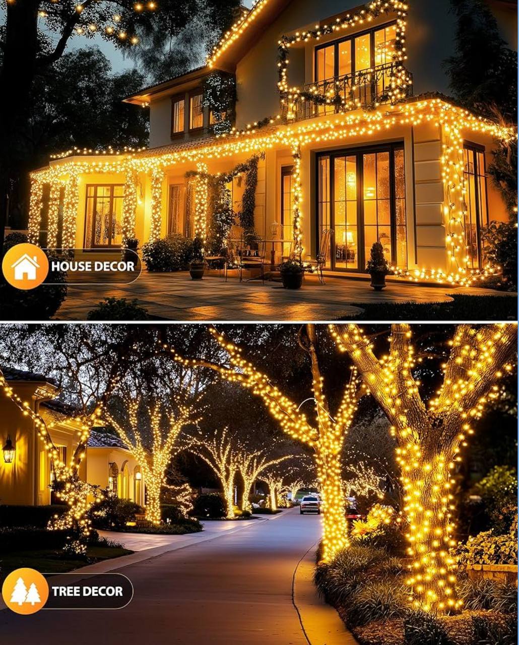 𝐒𝐎𝐋𝐀𝐑 100LED POWERED GARDEN 𝐋𝐄𝐃 𝐋𝐈𝐆𝐇𝐓𝐒 – Luxury Homes Collections