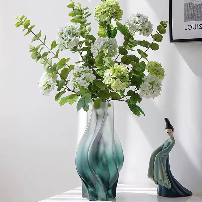 Medium Nordic glass flower vase