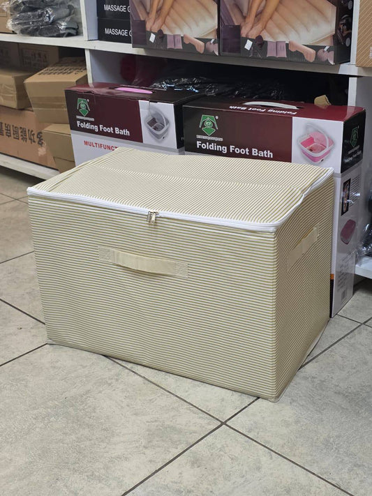 Large capacity collapsible zipper  storage box