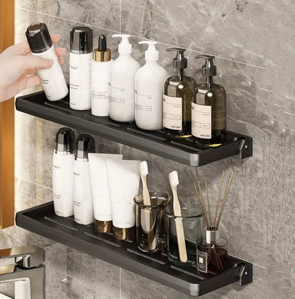 Foldable Shelf Space Saving Shower Rack Organizer