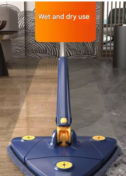 Triangle Mop 360 Rotatable Extendable Adjustable Cleaning Mop For Tubs, Tile Floor, Wall, Ceiling