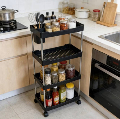 4 Tier Multipurpose storage rack with wheels.