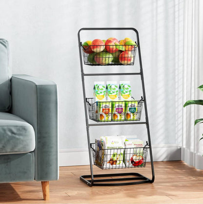 Metallic mesh  3 LAYER STORAGE RACK