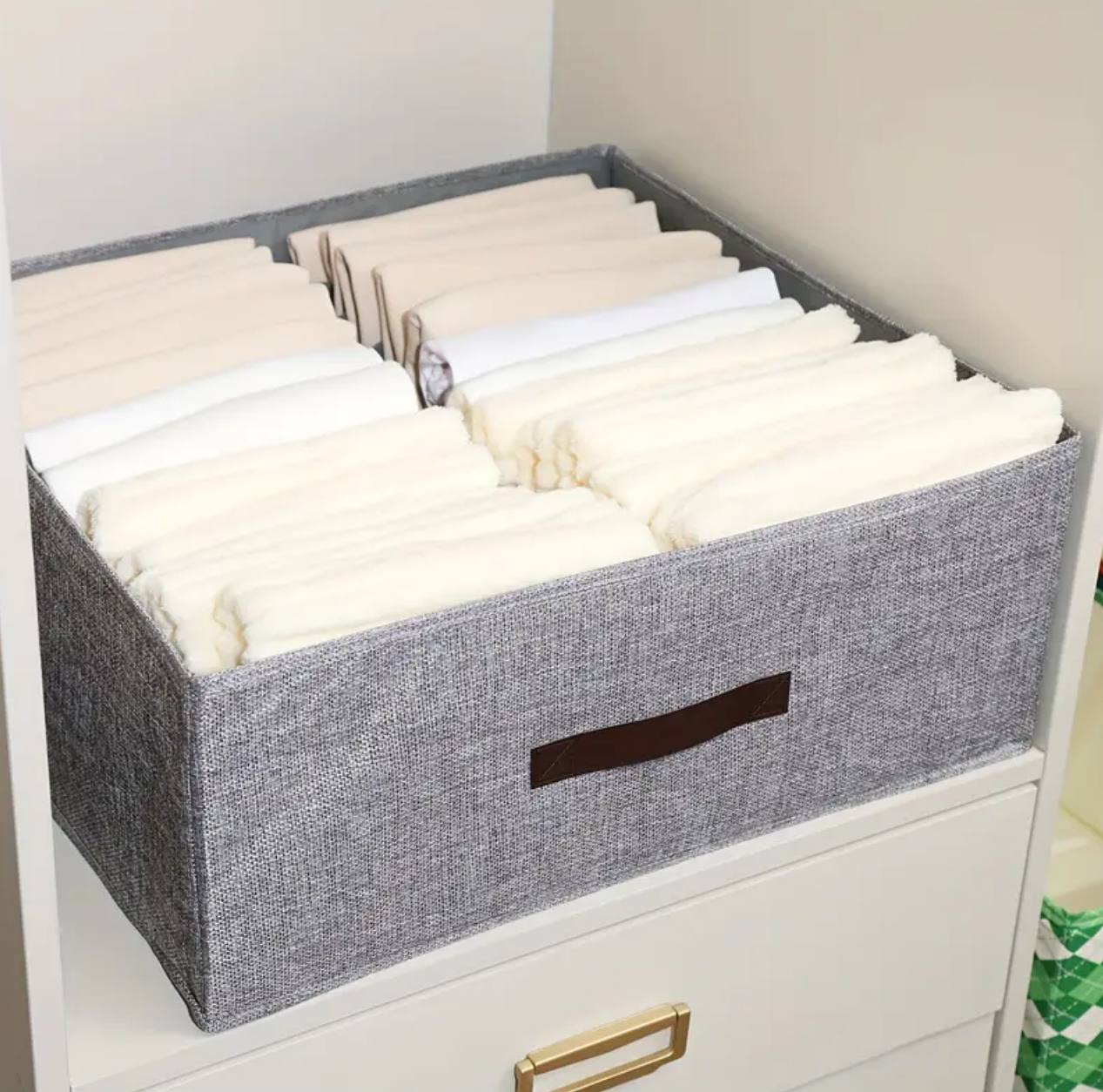 Partitioned closet organizers