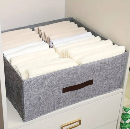 Partitioned closet organizers