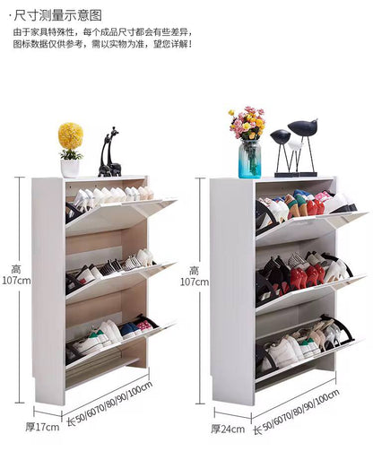 Bucket flip shoe rack
