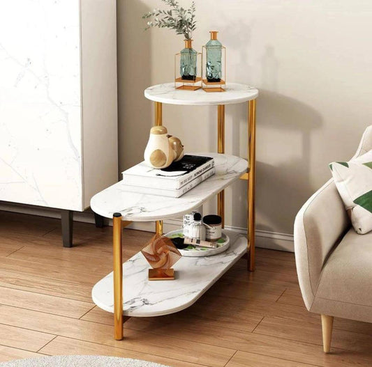 Multiple purposes organizer simple side Table Tripple layer