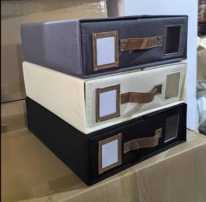 Stackable Fabric Closet Storage Organizer Box