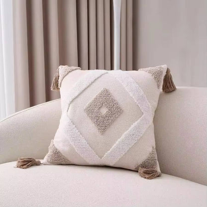 Boho tufted pillow covers