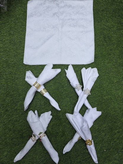 100% Polyester Washable Dinner cloth Table Napkins. 6pc