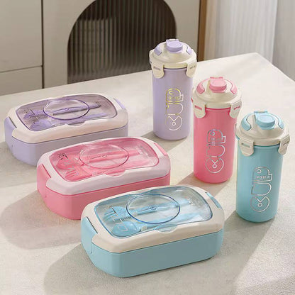 2 in 1 LUNCH BOX WITH BOTTLE
