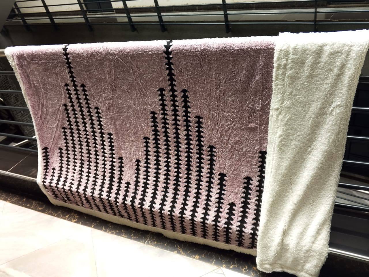 Printed Sherpa Blanket