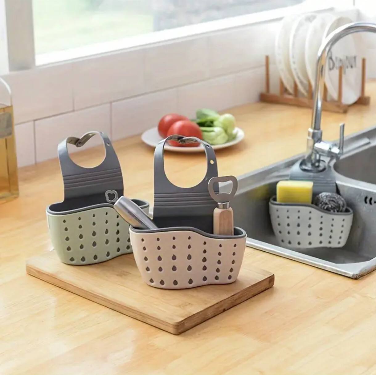 Double sided sink sider