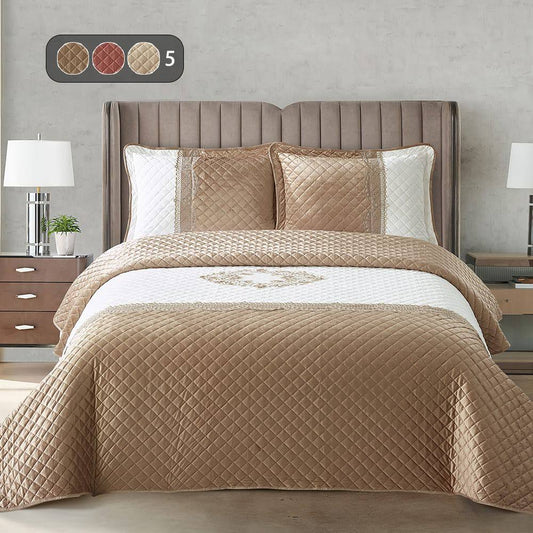 Heavy laced velvet bedcovers