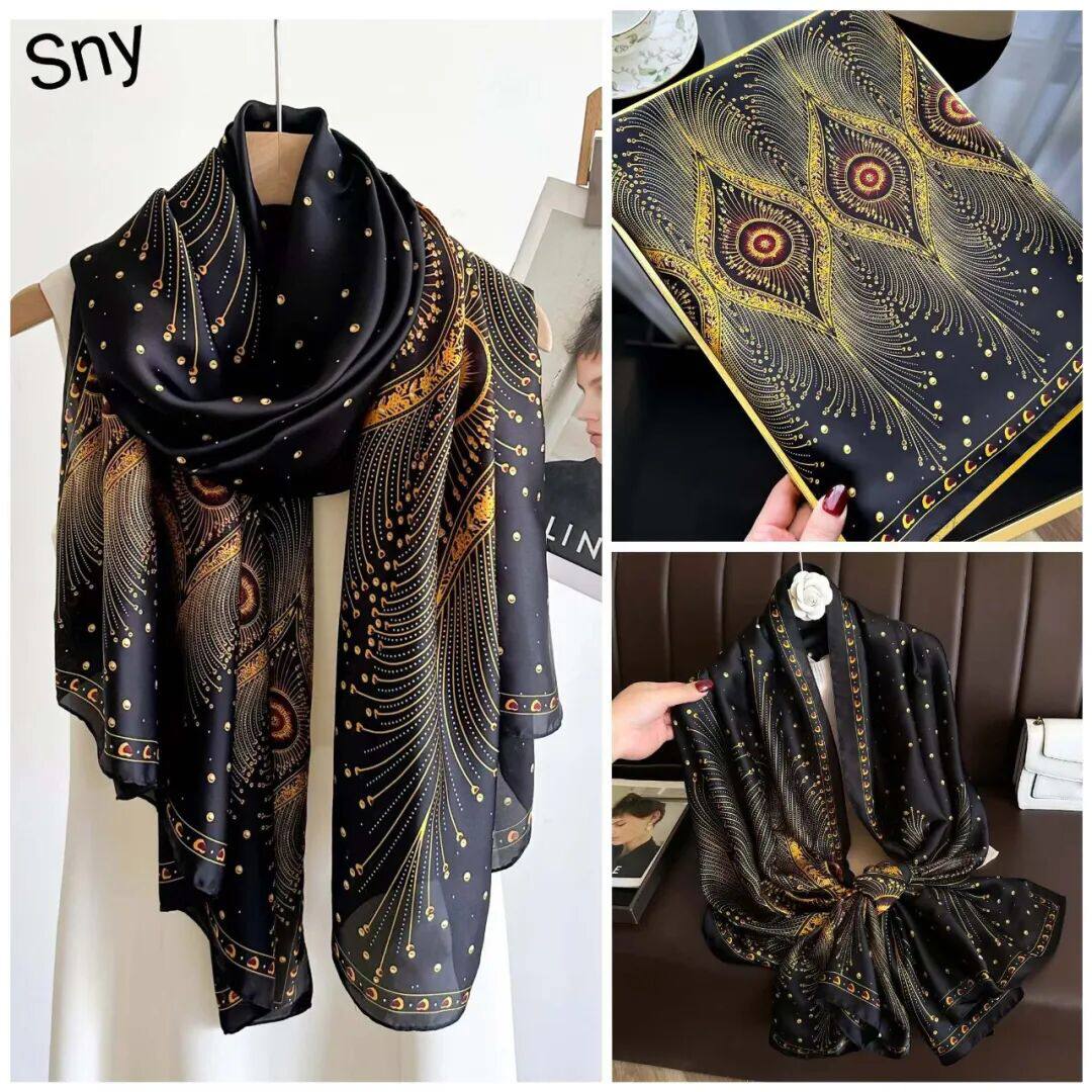 Luxury Silk  Scarf Set for Women