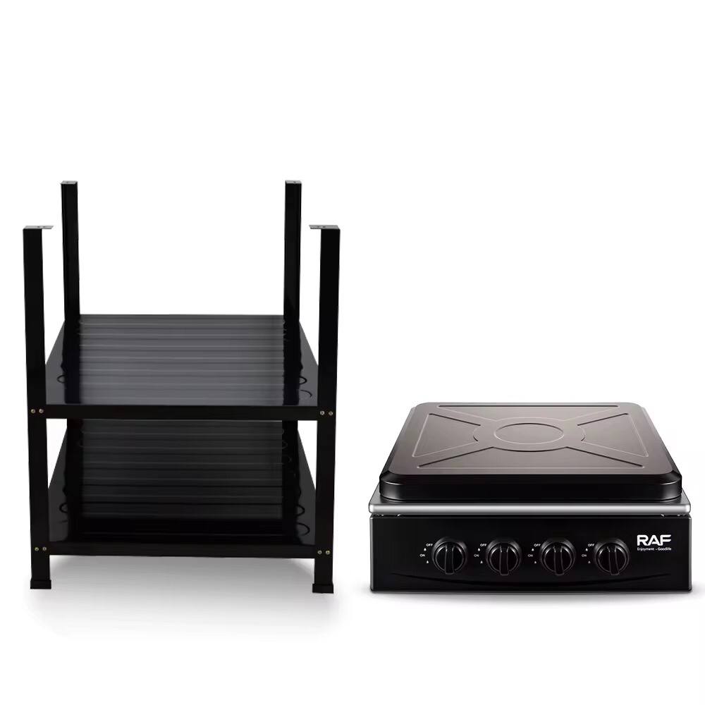 Nunix Cooker 3 Gas +1 Electric Plate standing Cooker Plus Shelves