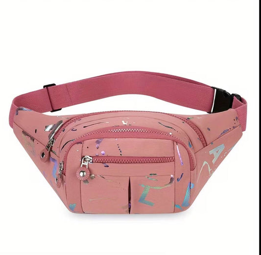 Water Proof Waist Bags Lightweight Fanny Pack Korean-Style Cross Body Bags Hot Stamping Multifunctional bags