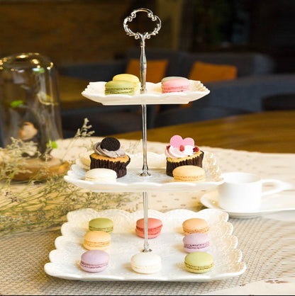 Ceramic Cake stand square 3 layer.