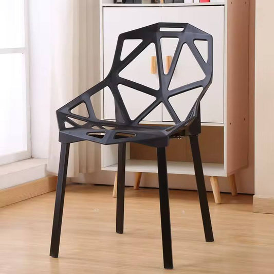Modern simple geometric pattern like plastic chairs