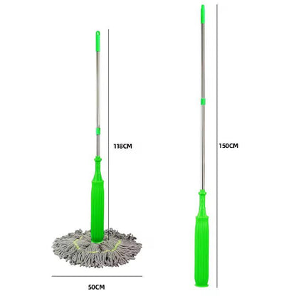 Microfiber self squeeze mop with stainless steel handle