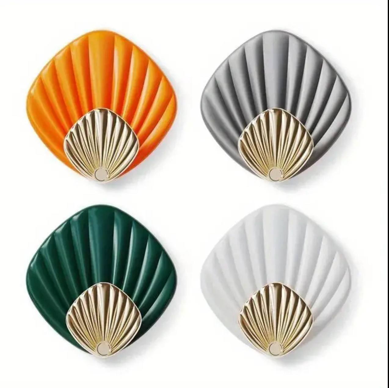 4pcs Creative Shell Shape Wall Hanging Hook