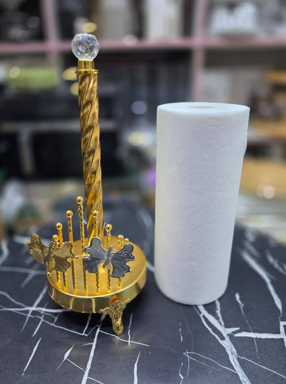 Eleegant Luxury kitchen paper Roll Holder Table top