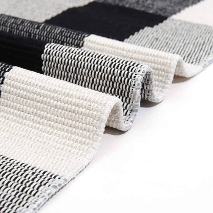 Monochrome Woven Rug – Classy. Minimal. Timeless
