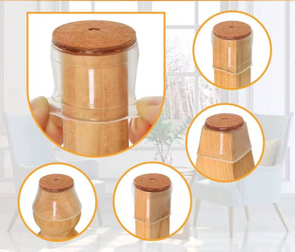 High Transparency Anti-slip Silicon Furniture Leg Protection Cover , Feet Pad Floor Protector