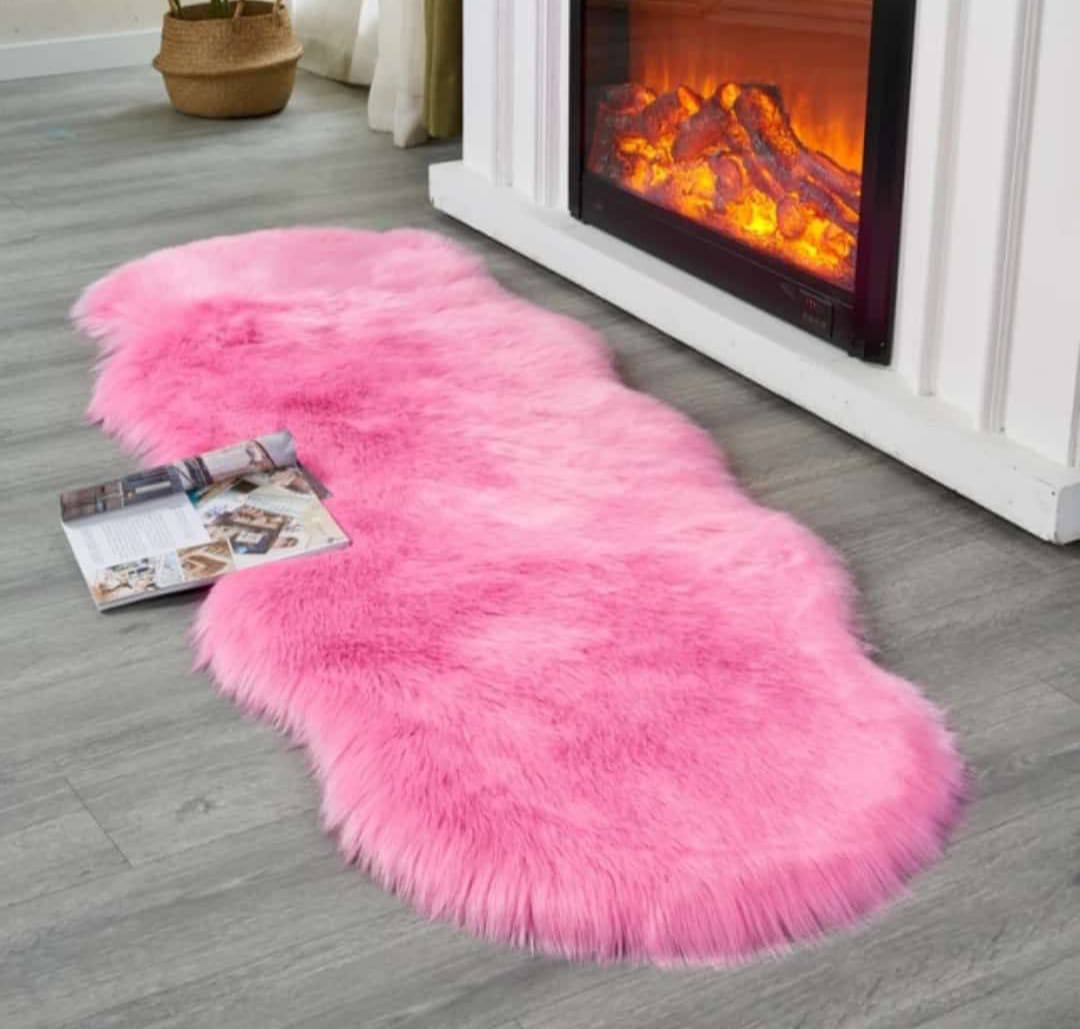 Faux Fur Multipurpose Decorative Throw Rugs