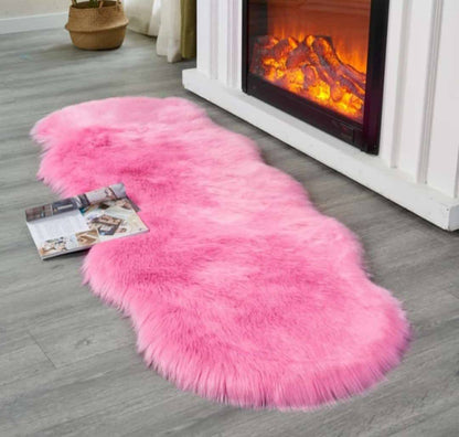 Faux Fur Multipurpose Decorative Throw Rugs