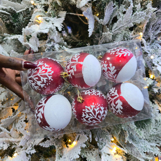 6pc Set Christmas Ball