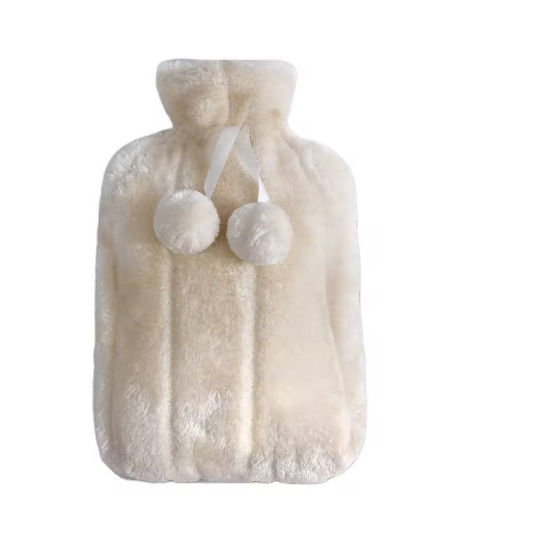 Cute rabbit shape fleece hot water bottle