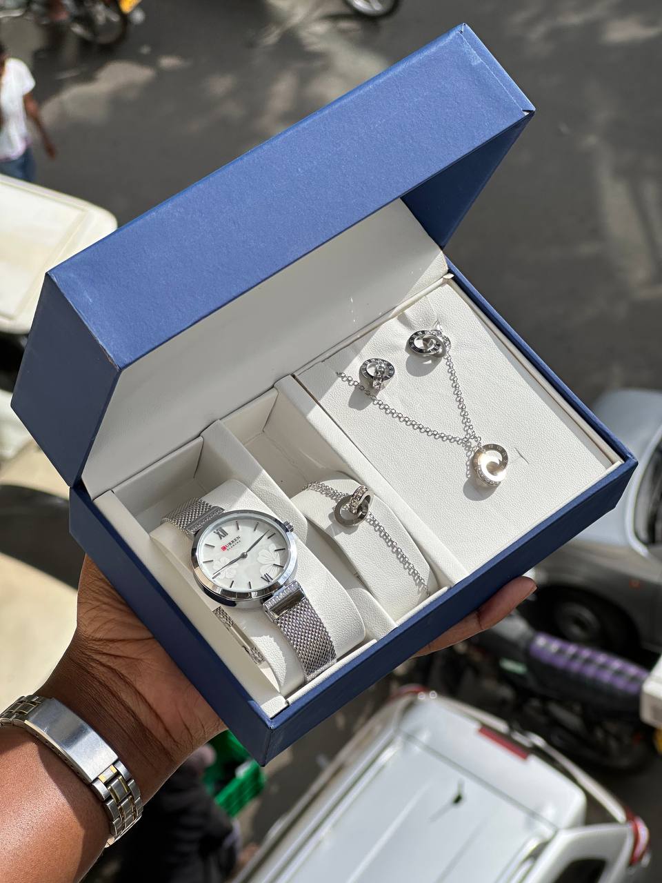 Ladies silver gift set