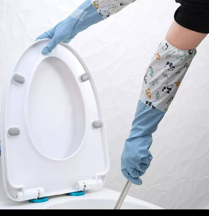 Long silicon waterproof kitchen/household gloves