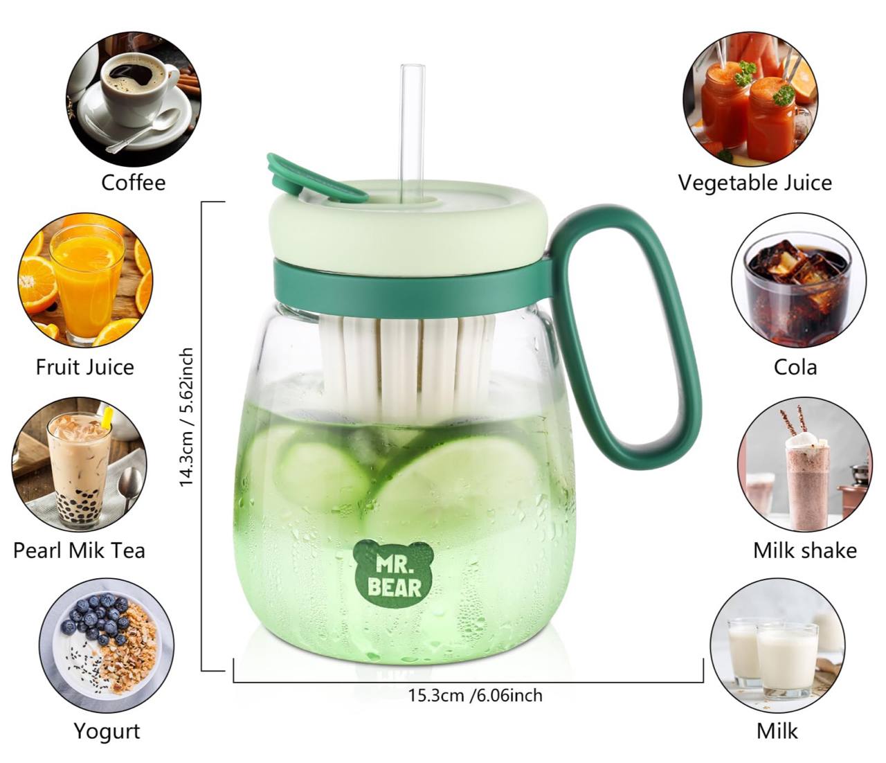 Plastic Water bottle, Teacup With Infuser And Lid