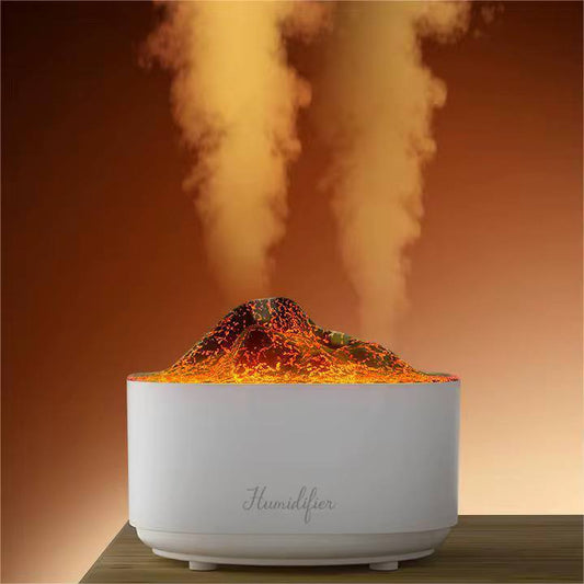 HUMIDIFIER AROMATHERAPY FLAME VOLCANO LIGHT...