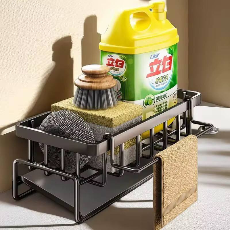 Metallic sink caddy