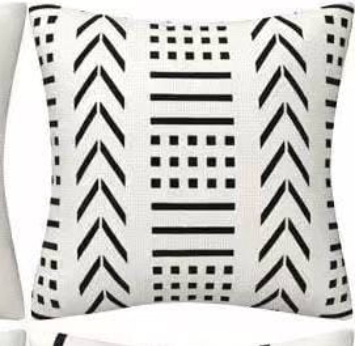Geometric nordic throw covers/cases.