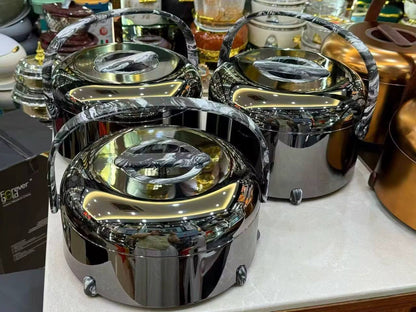 Unique Very High quality BIG SIZE forever gold insulated hotpots